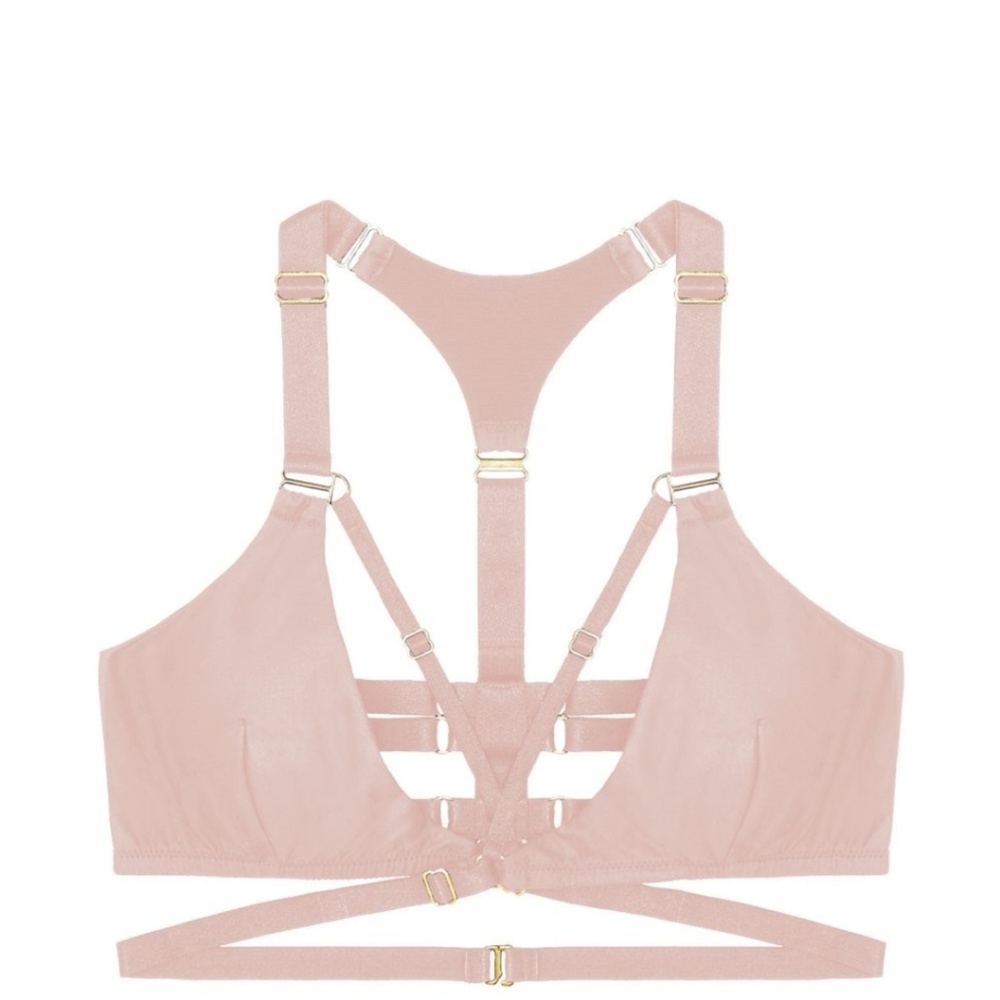 Bordelle Allegra Soft Wrap Bra with 24k gold